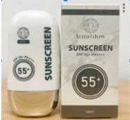 AuraGlow Sunscreen SPF 55+ PA++++