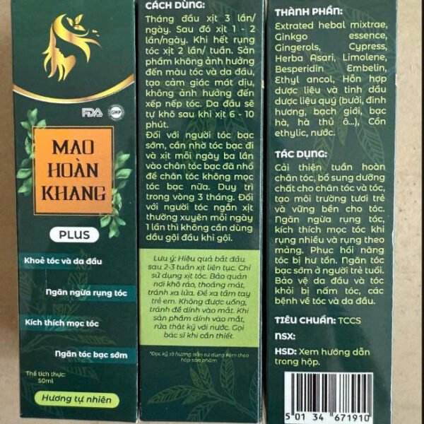 Mao Hoàn Khang Plus – Natural Hair Revitalizing Essence